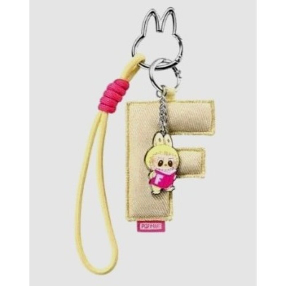 Labubu LETTER F Pendant  Pin For Love Series Sealed Box‎ Pop Mart Verified